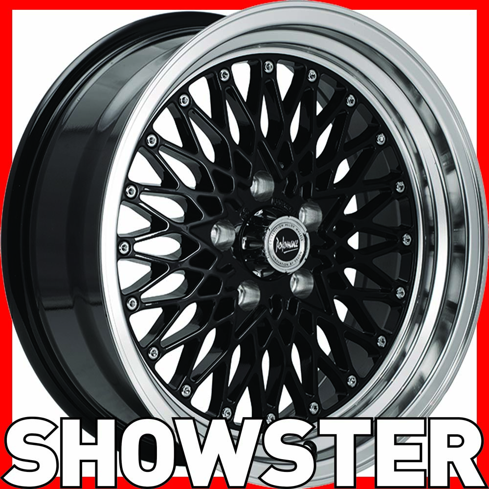 17×7 17×8 17 Formula Mesh Black wheels Holden HQ HJ HX HZ WB Monaro Sandman GTS Showster